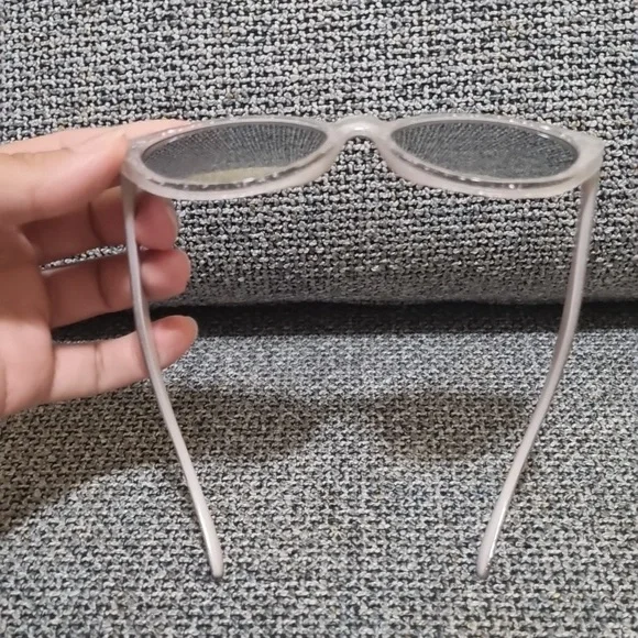 ASOS Cateye Sunglasses Gray/Glitter - Picture 5 of 6